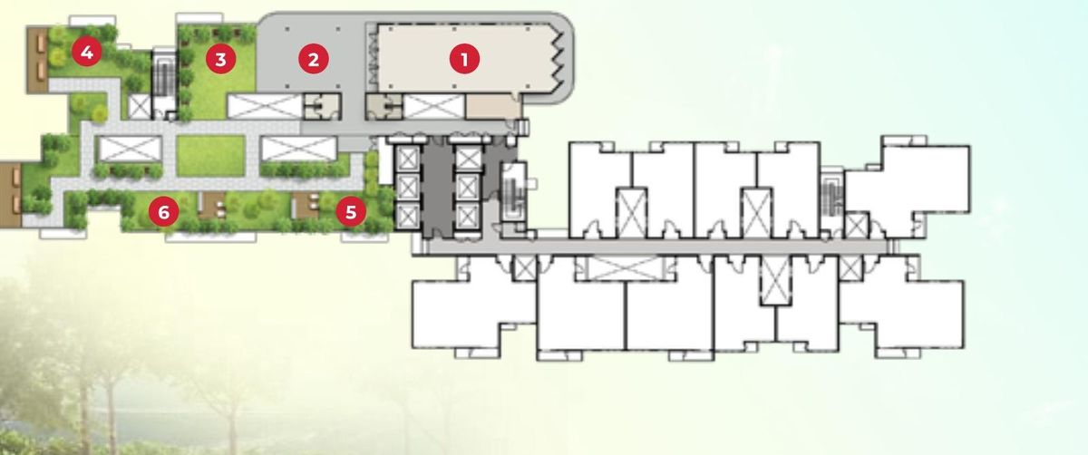M Aurora sky garden facilities plan