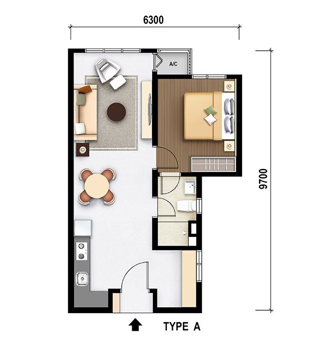 Type A floor plan